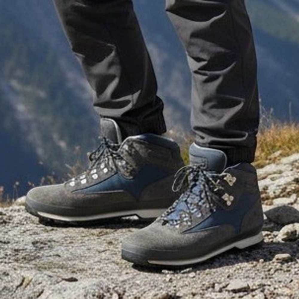 Timberland Euro Hiker Mens Hiking Boots Size 12 Outdoor Performance Gray Blue